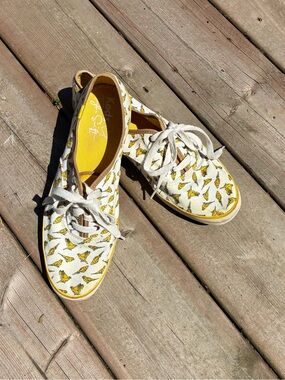 Keds- Taylor Swift White Sneakers with Yellow Finch Print